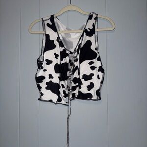 Cow Print Women's Top
